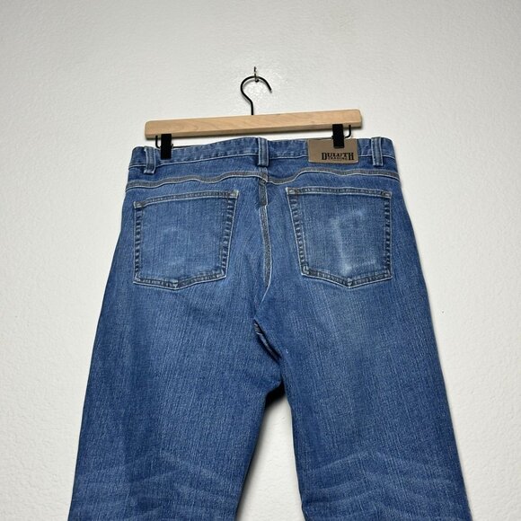 Duluth Trading Jeans Relaxed Denim Pant Straight Fit Men 35x36 Cowboy Western - Picture 6 of 14